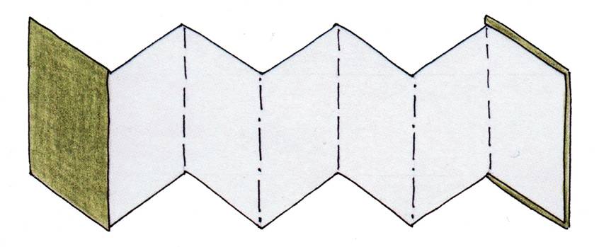 carnet pliage accordéon