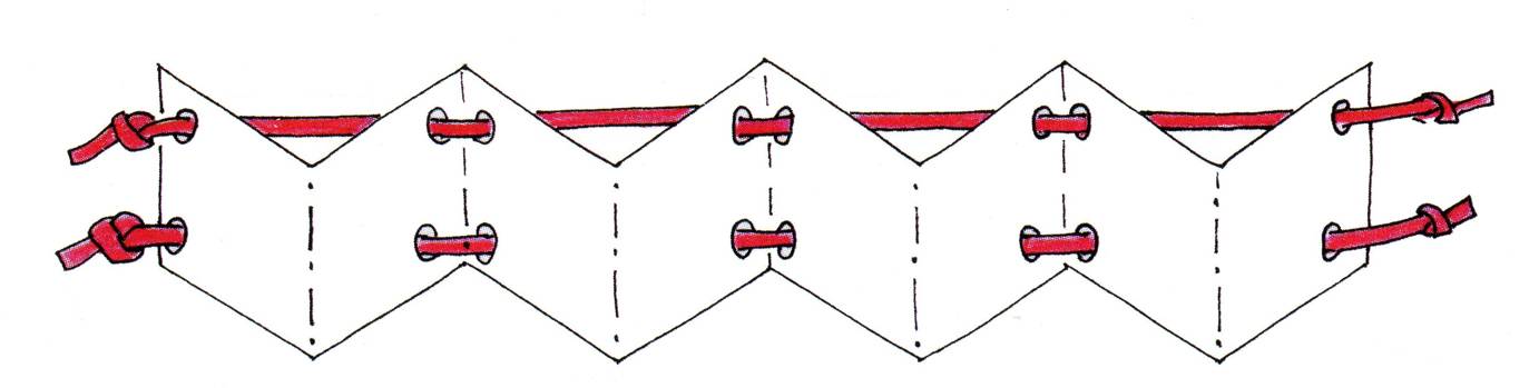 carnet - pliage accordéon reliure ficelle 1